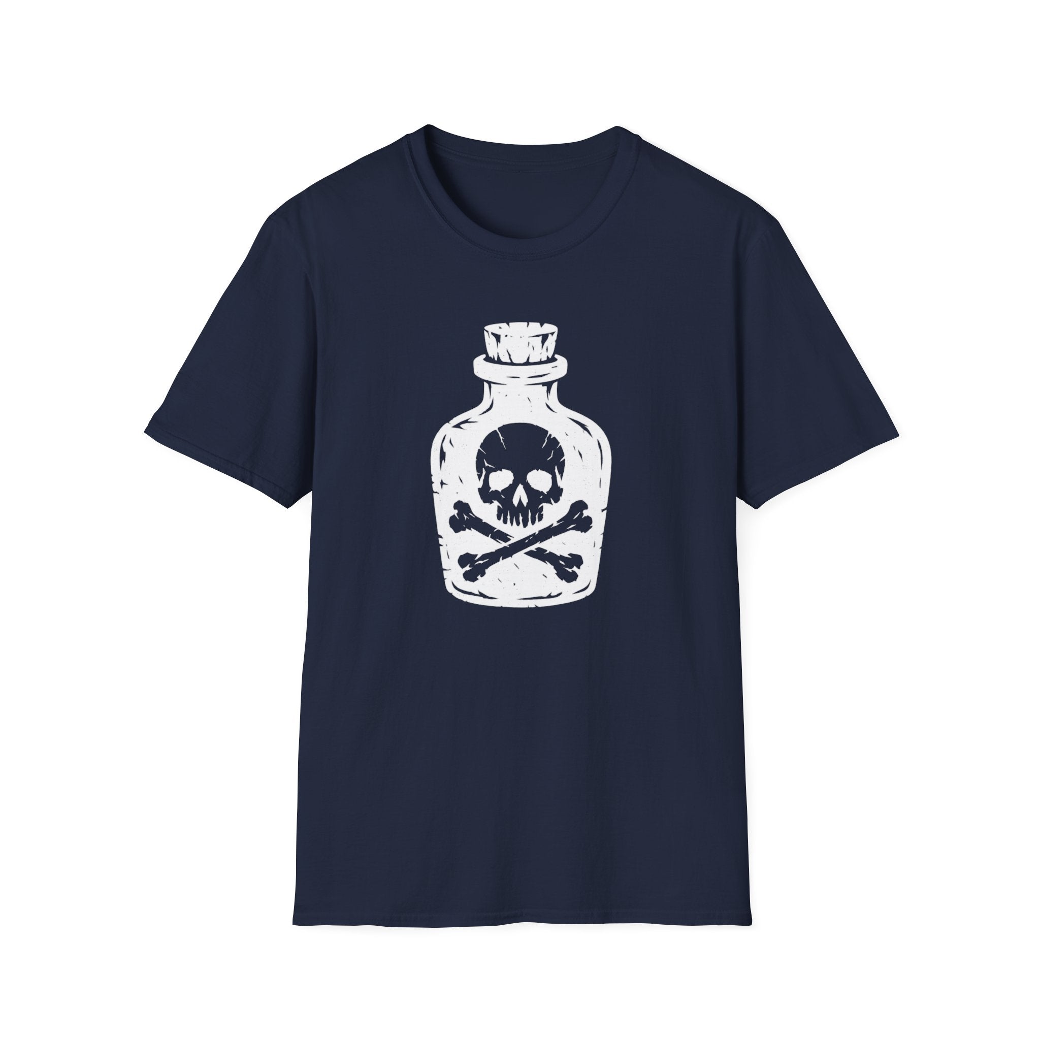 Poison Bottle Skull & Crossbones T-Shirt - Gothic Tee
