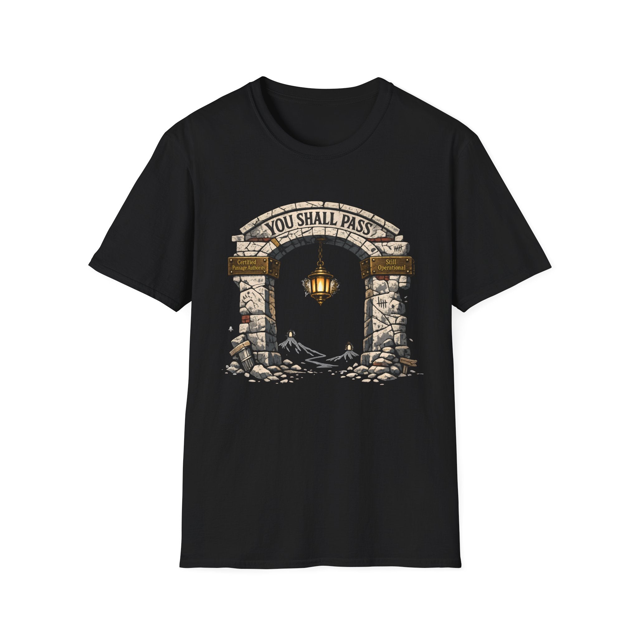 You Shall Pass T‑Shirt - Funny Inspirational Archway Design