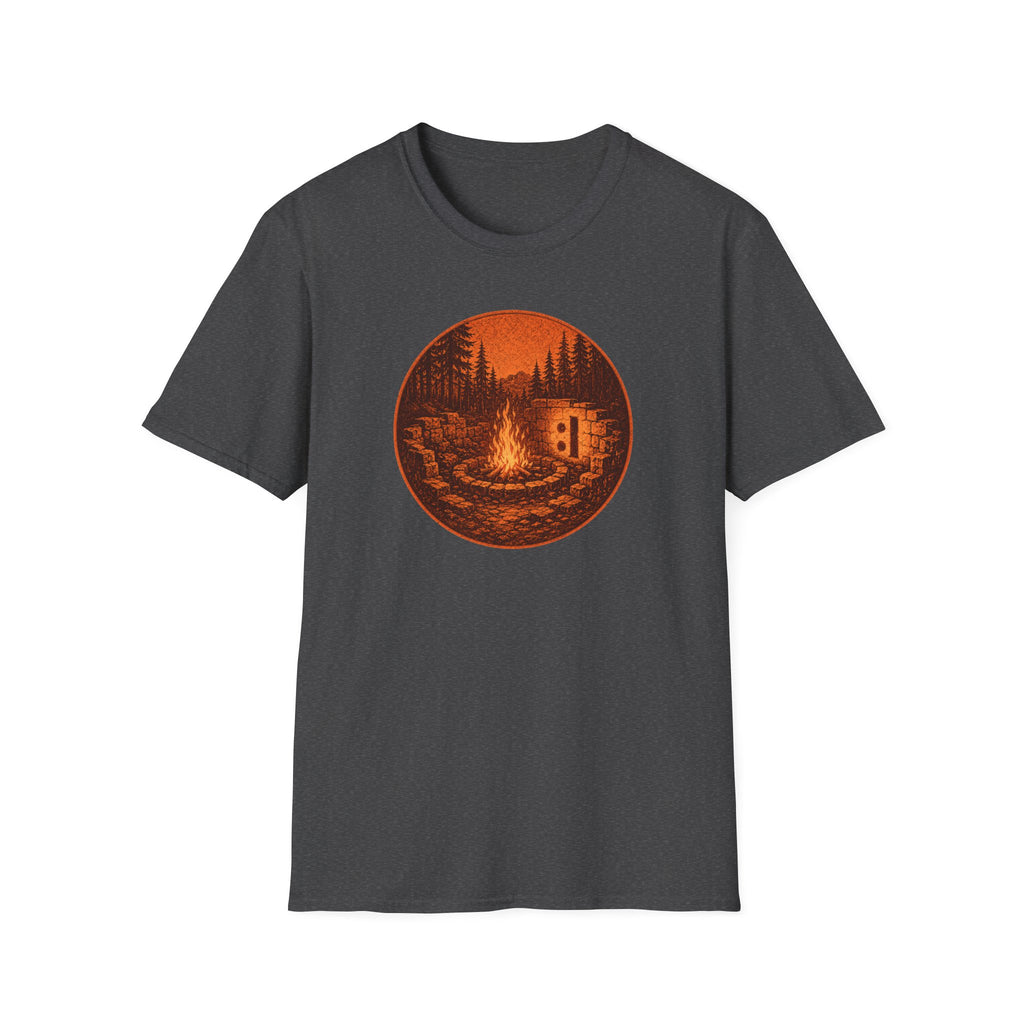 Campfire Ruins T-Shirt — Retro :| Shadow Bonfire Graphic