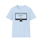 "Insufficient Balance" Retro Computer Screen Graphic T-Shirt