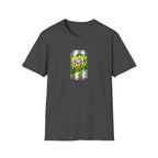 Crit Hit Citrus Soda Parody T-Shirt — Gamer Energy Drink Graphic Tee