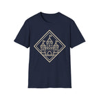 Castle Graphic T-Shirt - Retro Flagged Castle Logo Tee