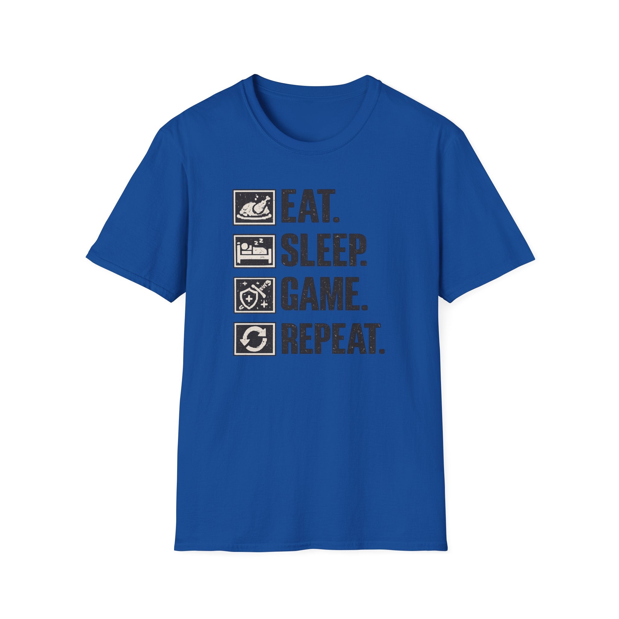 "Eat. Sleep. Game. Repeat." - Gamer Graphic T-Shirt