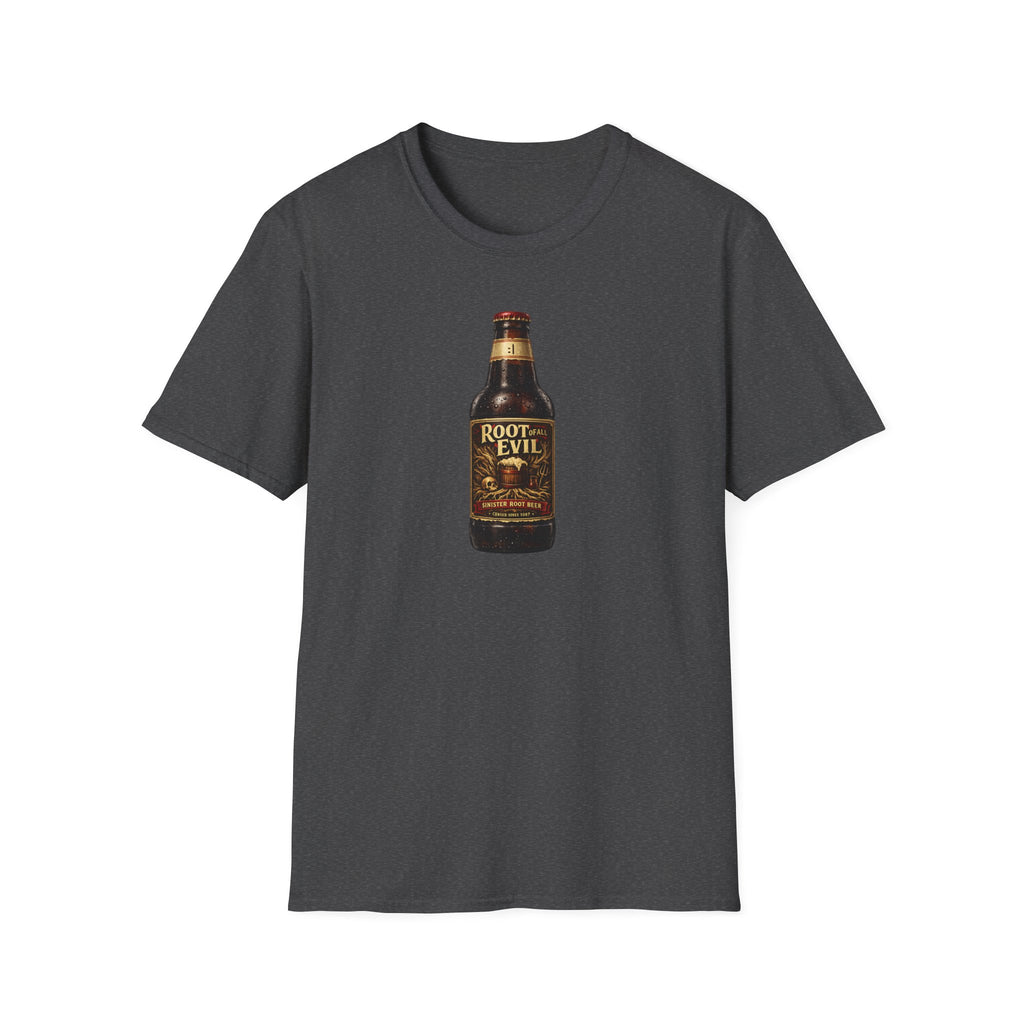 Root of All Evil Vintage Root Beer Bottle T-Shirt