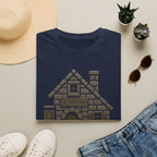 Stone Tavern Cottage T‑Shirt — Cozy Stone Pub Illustration Tee