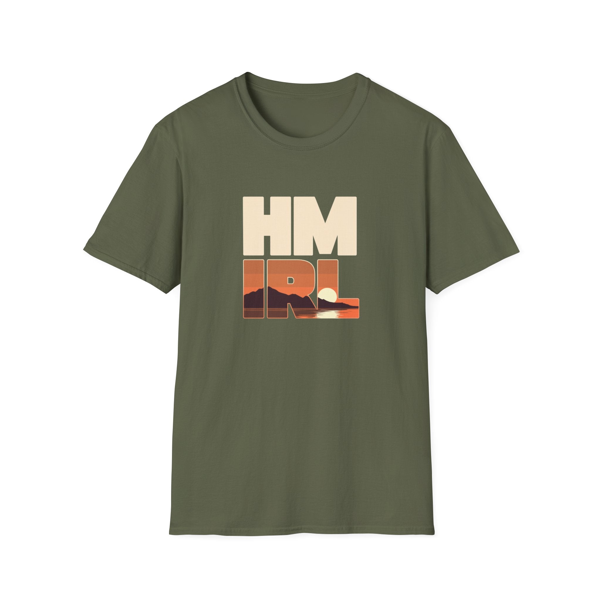 HM RL Sunset Graphic T-Shirt — Retro Mountain Horizon Tee