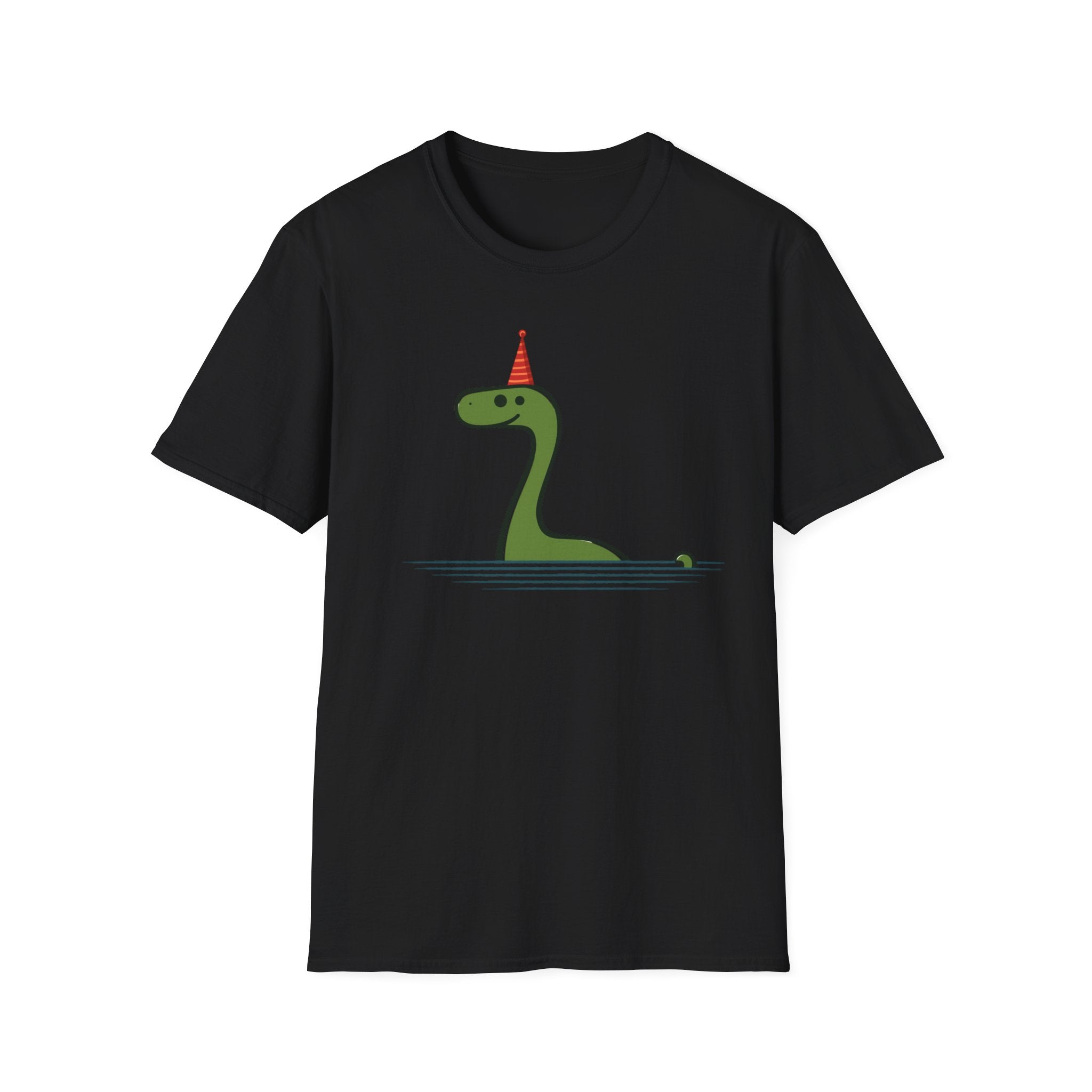 Party Nessie T-Shirt - Cute Loch Monster with Birthday Hat