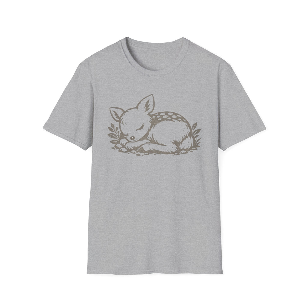 Cute Sleeping Deer Graphic T-Shirt