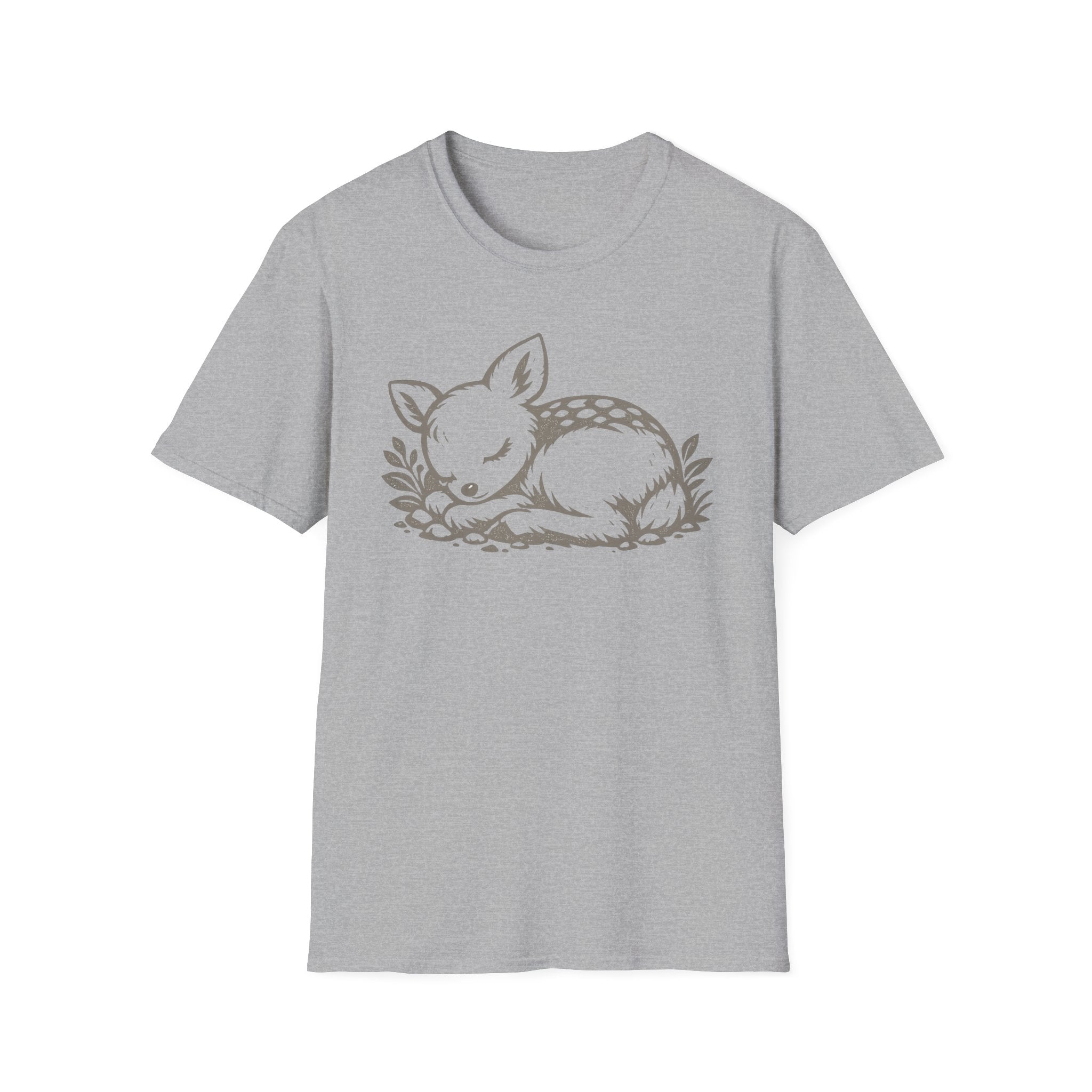 Cute Sleeping Deer Graphic T-Shirt