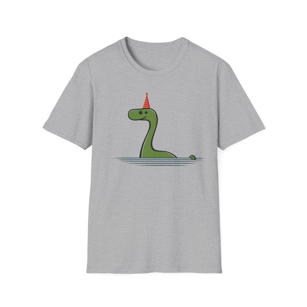 Party Nessie T-Shirt - Cute Loch Monster with Birthday Hat