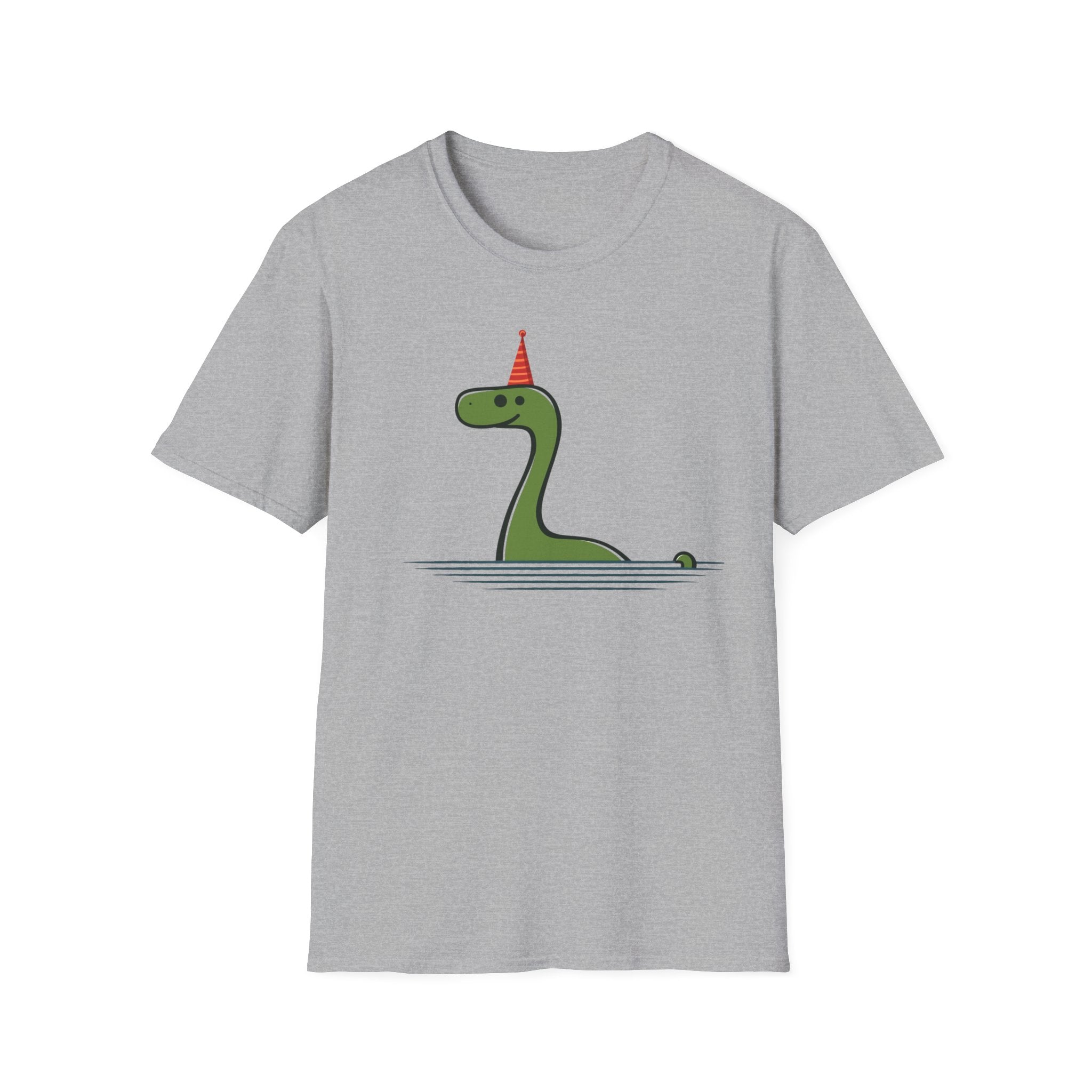 Party Nessie T-Shirt - Cute Loch Monster with Birthday Hat