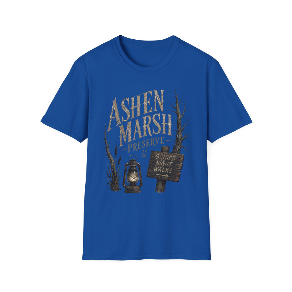 Ashen Marsh Preserve T-Shirt - Rustic Swamp Tour Tee