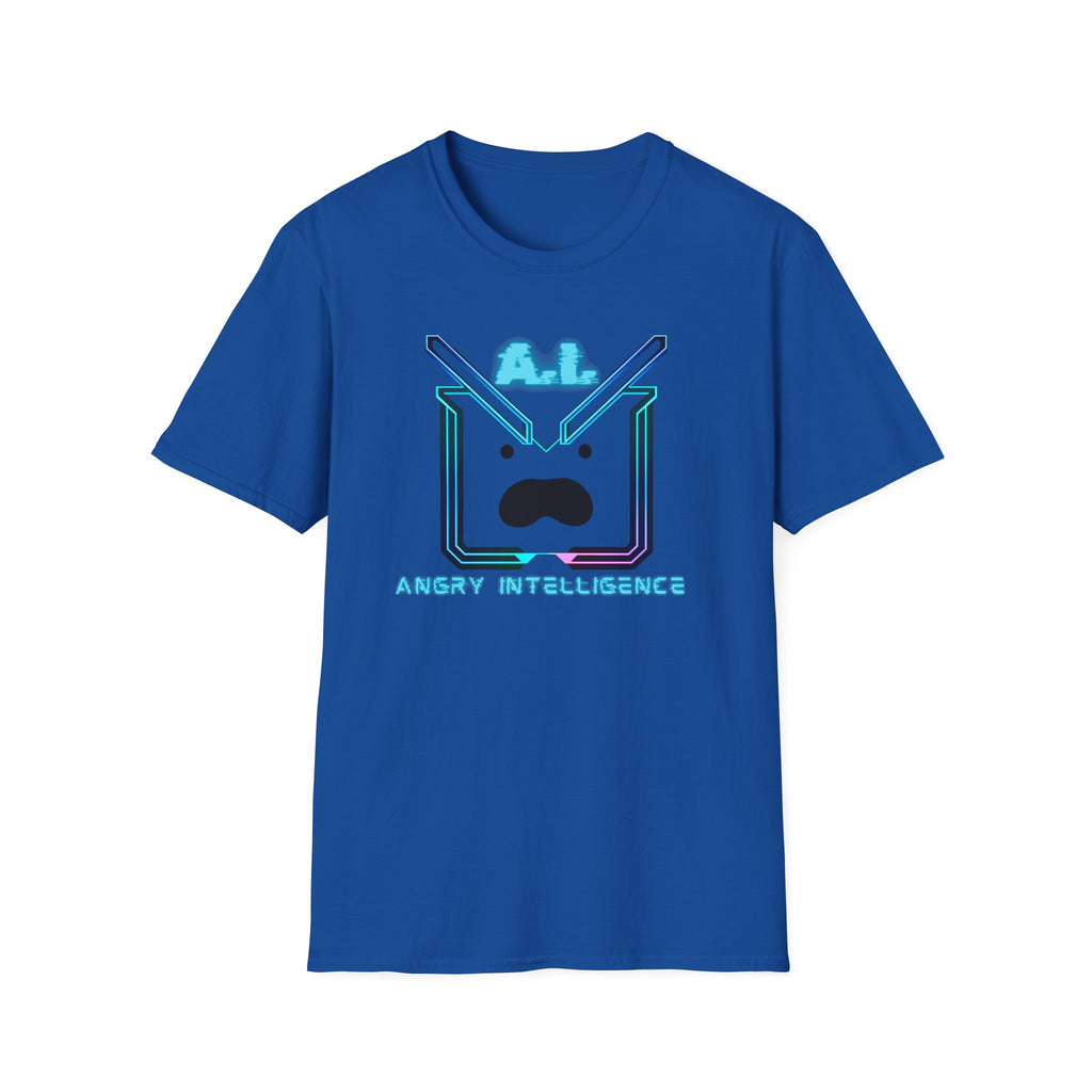 A.I. Angry Intelligence T-Shirt - Retro Neon Tech Graphic Tee