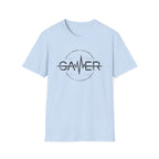 Gamer Heartbeat T-Shirt - Retro Monochrome Black Gaming Tee