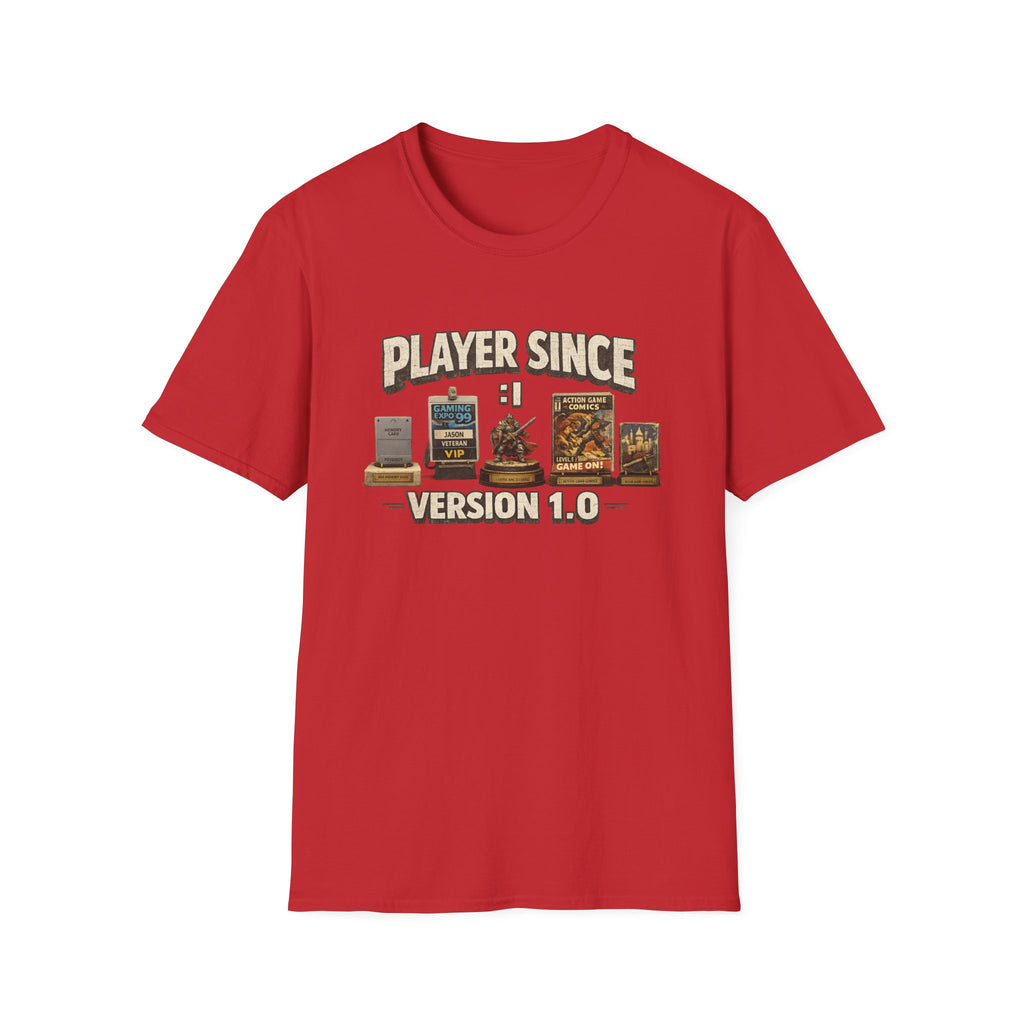 Player Since Version 1.0 T-Shirt — Retro Gamer Tee