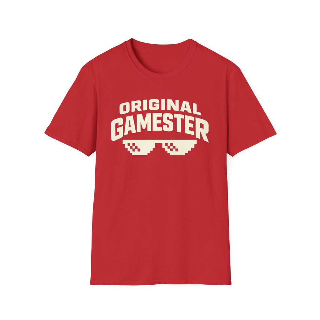 Original Gamester T-Shirt — Retro Pixel Sunglasses Gaming Tee