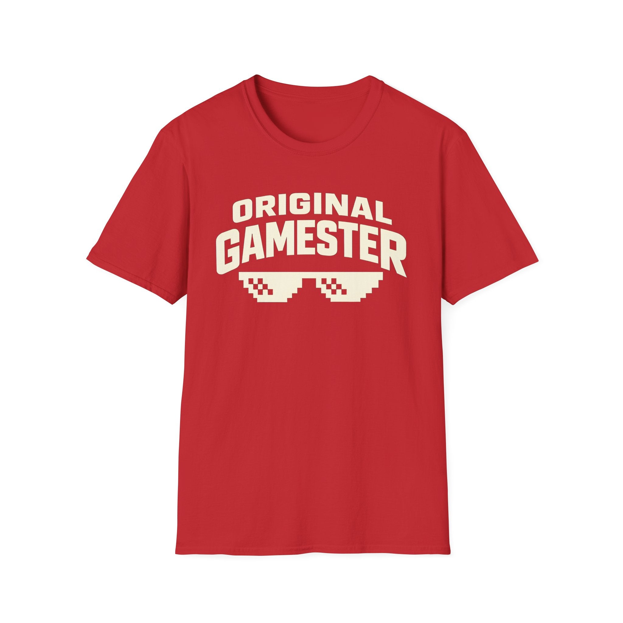 Original Gamester T-Shirt — Retro Pixel Sunglasses Gaming Tee
