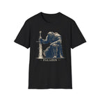 Paladin Kneeling T-Shirt - Fantasy Sword Knight Gaming Tee