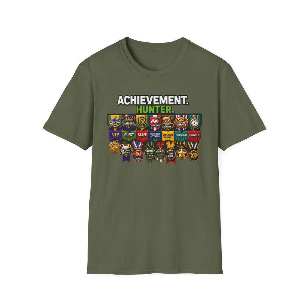 Achievement Hunter T-Shirt — Gamer Badge & Achievement Tracker Tee
