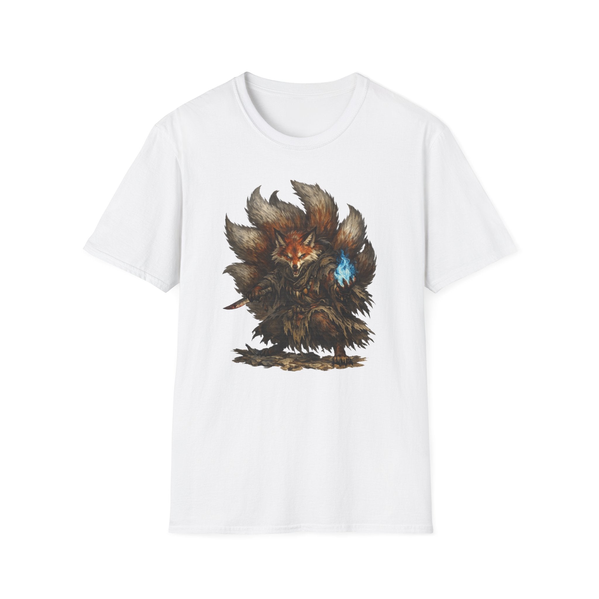 Nine‑Tailed Mystic Fox Graphic T-Shirt