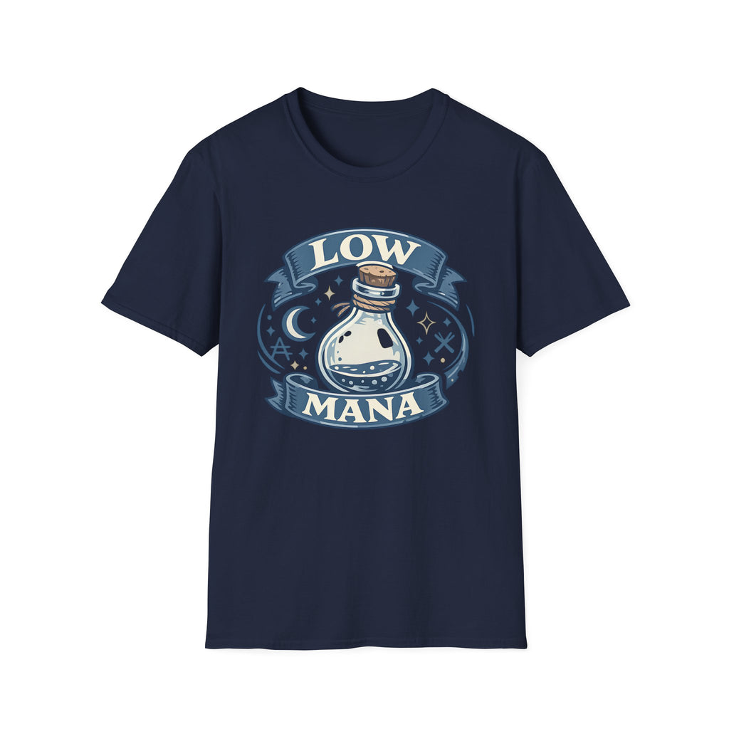 Low Mana T-Shirt — Cute Fantasy Potion Tee for Gamers & RPG Fans