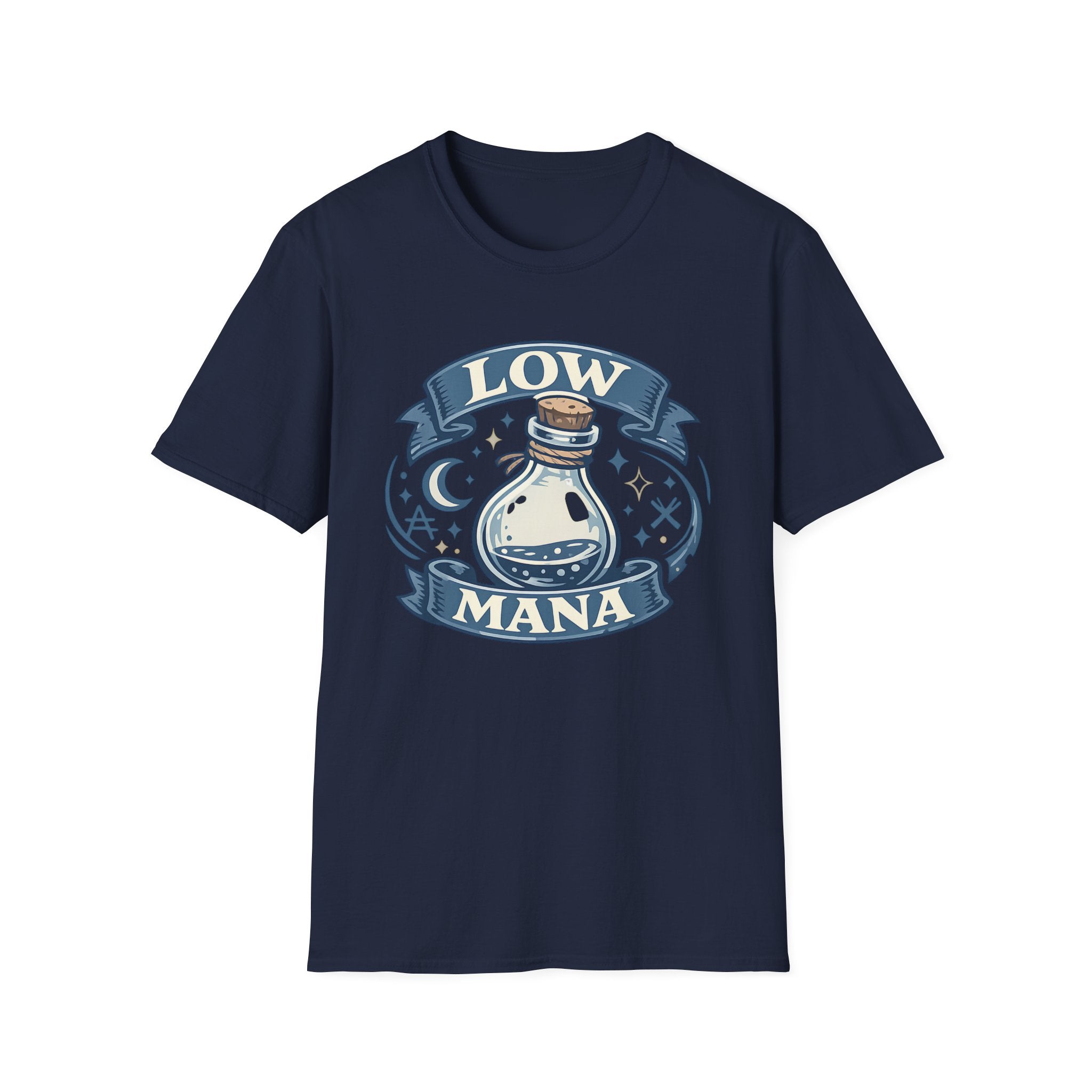 Low Mana T-Shirt — Cute Fantasy Potion Tee for Gamers & RPG Fans