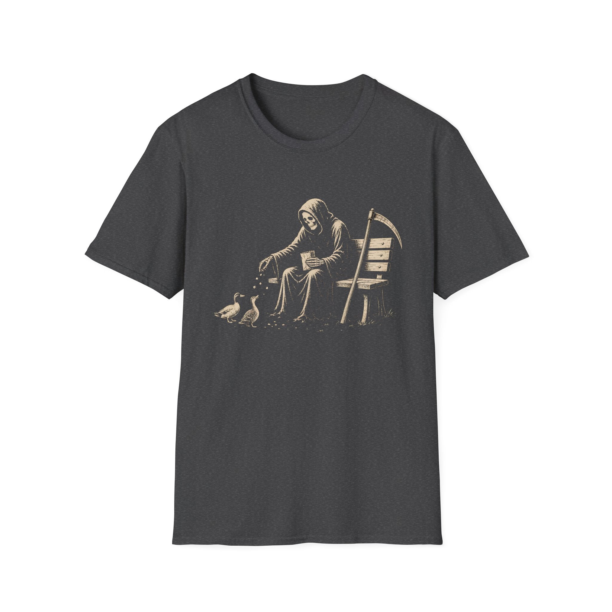 Grim Reaper Feeding Ducks T-Shirt