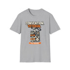 Convention Veteran T-Shirt — Vintage Badge & Lanyard Design