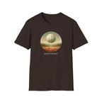 'Continue?' Surreal Desert Sphere T-Shirt - Graphic Tee