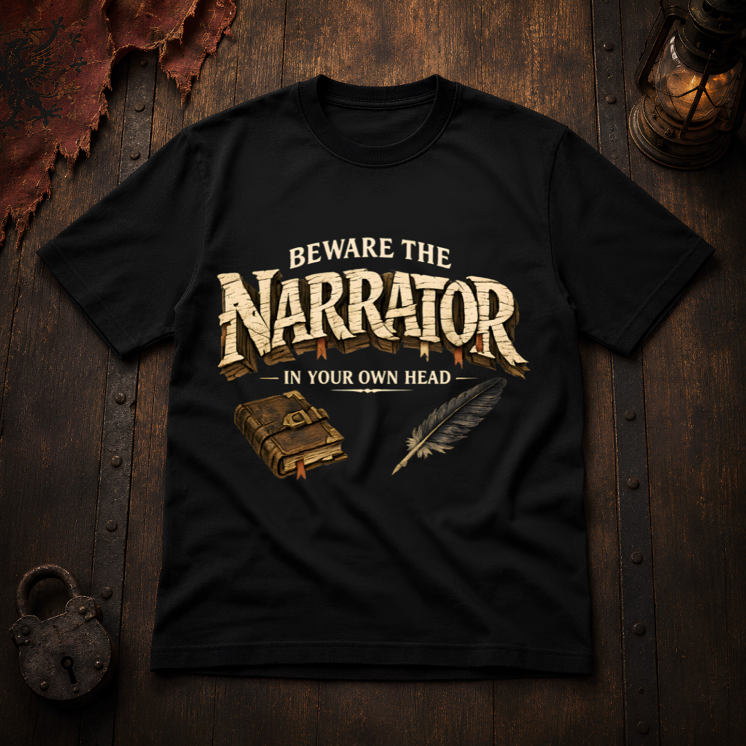 Beware the Narrator in Your Own Head T-Shirt