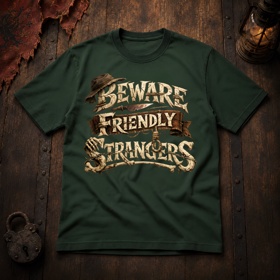 Beware Friendly Strangers T-Shirt