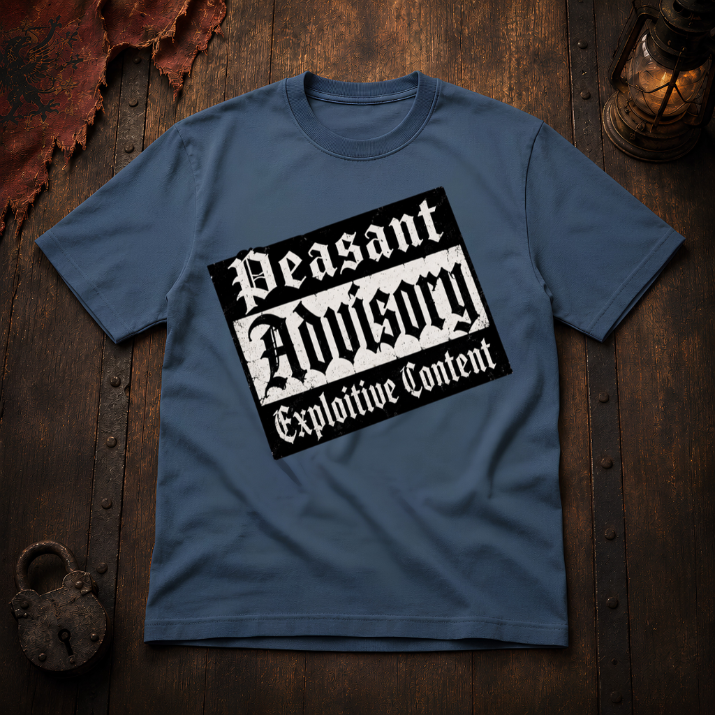 Peasant Advisory 'Exploitive Content' T-Shirt