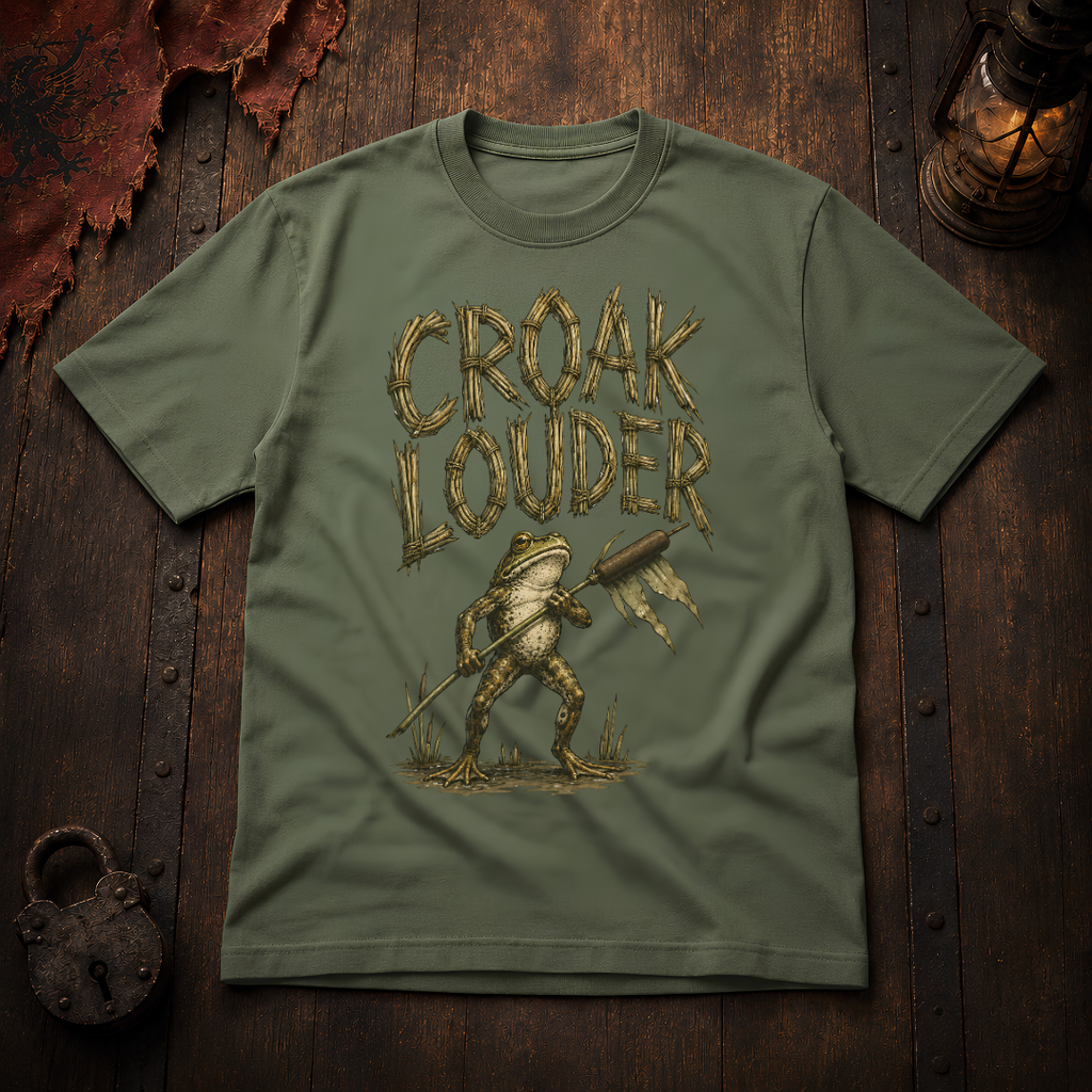 Croak Louder Frog Graphic T-Shirt