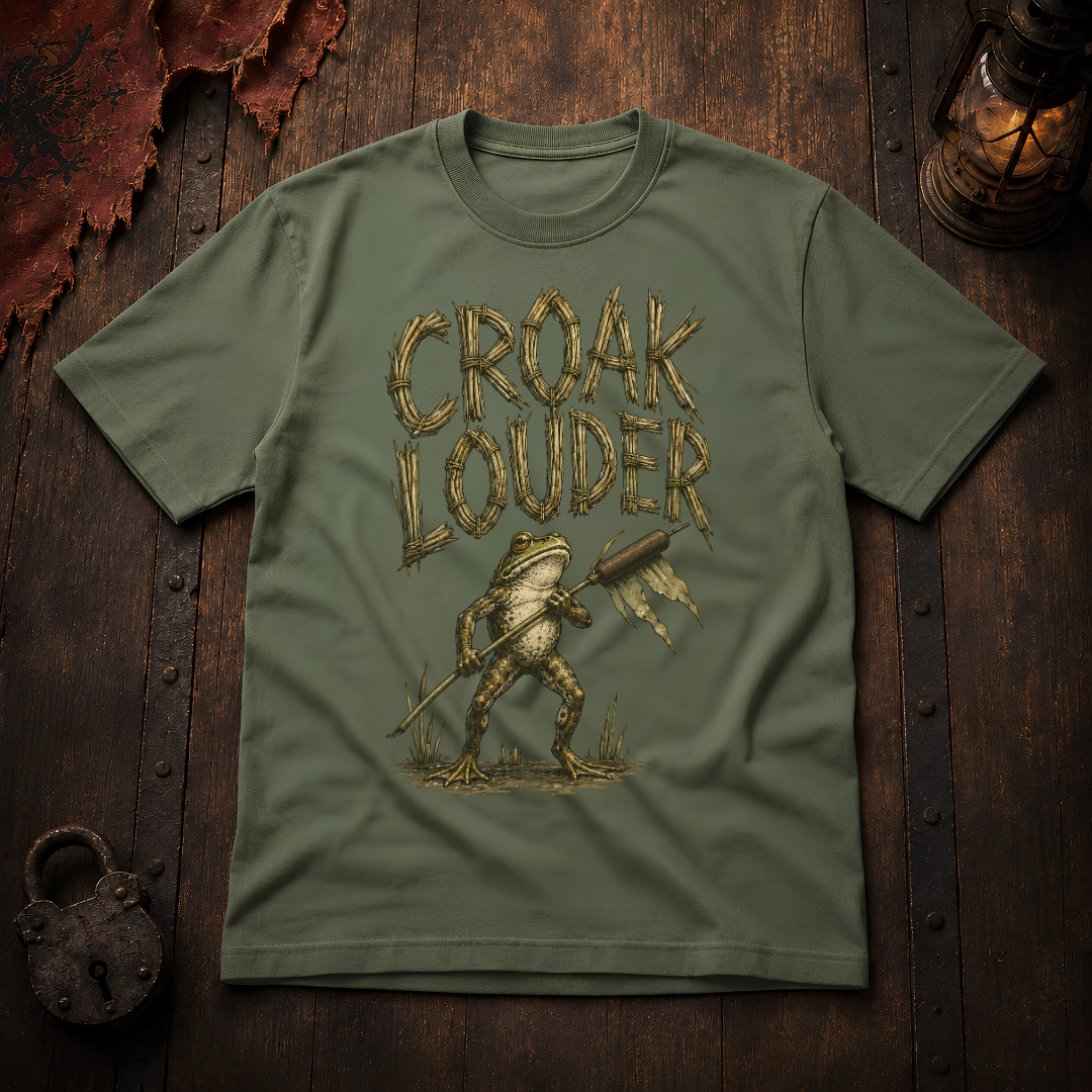 Croak Louder Frog Graphic T-Shirt