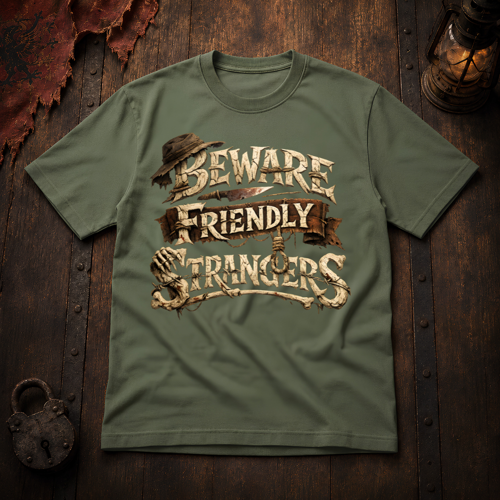 Beware Friendly Strangers T-Shirt
