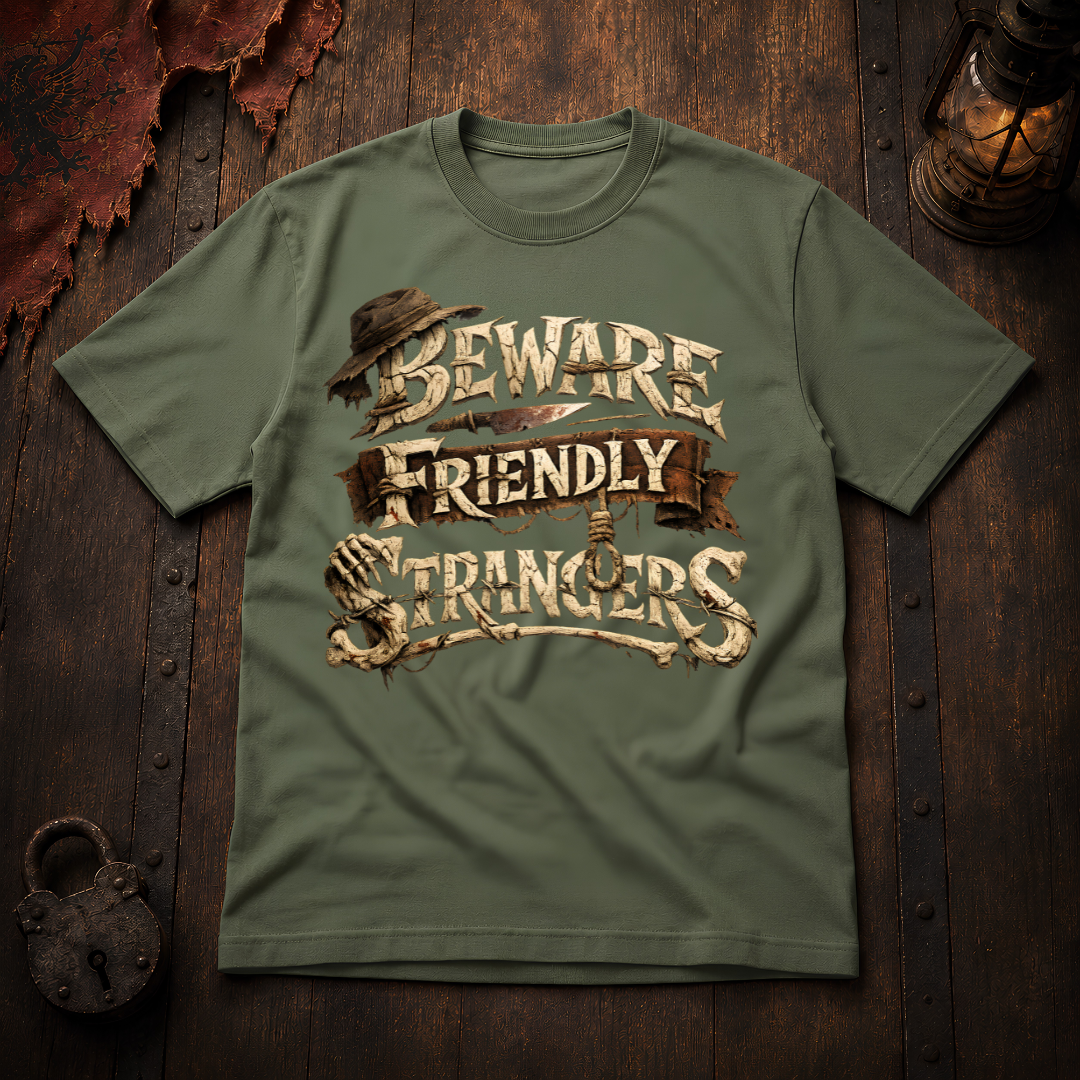 Beware Friendly Strangers T-Shirt