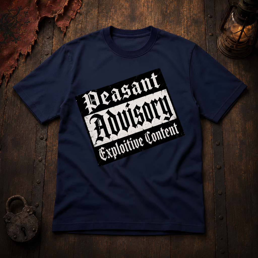 Peasant Advisory 'Exploitive Content' T-Shirt